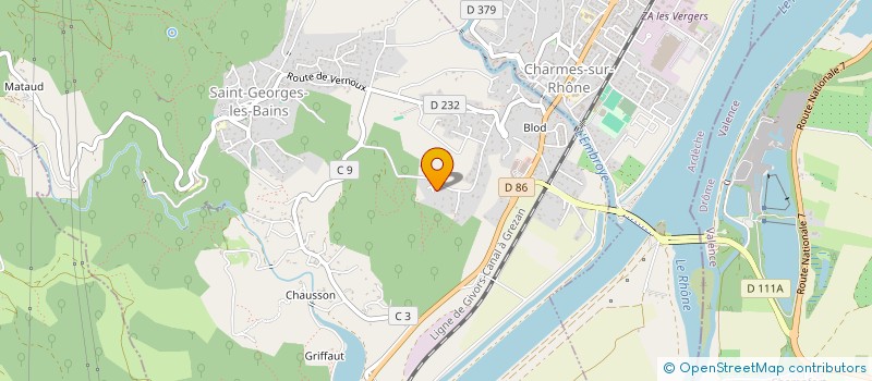 localisation de l'entreprise LES LAURIERS  LA VOULTE-SUR-RHONE