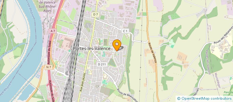 localisation de l'entreprise LES LAURIERS  PORTES-LES-VALENCE