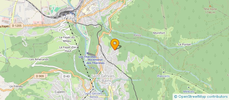 localisation de l'entreprise LES LAURIERS  SAINT-GERVAIS-LES-BAINS