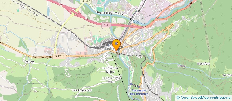 localisation de l'entreprise LES LAURIERS  SAINT-GERVAIS-LES-BAINS