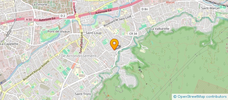 localisation de l'entreprise LES LAURIERS à MARSEILLE