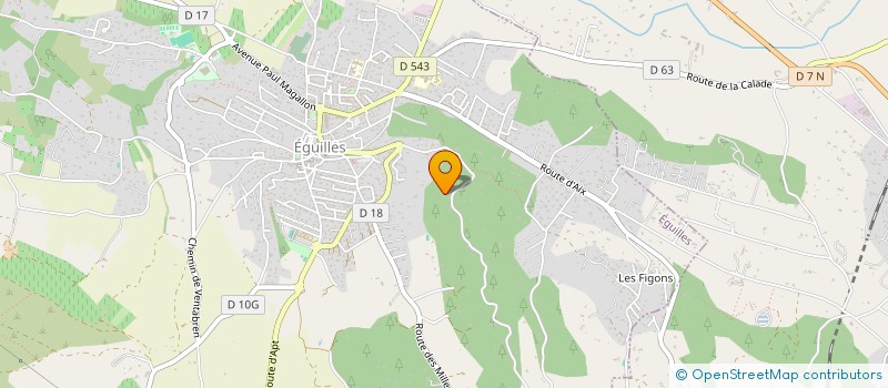 localisation de l'entreprise LES LAURIERS  EGUILLES