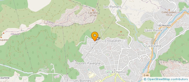 localisation de l'entreprise LES LAURIERS  TOULON