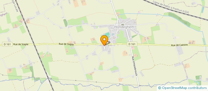localisation de l'entreprise LES LAURIERS D'HONDEGHEM à HONDEGHEM