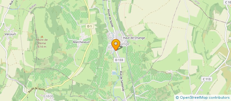 localisation de l'entreprise LES LAURIERS DES MARANGES  CHANGE