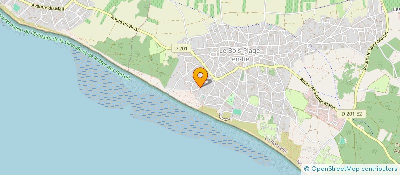 localisation de l'entreprise LES LAURIERS-FLEURS  LE BOIS-PLAGE-EN-RE
