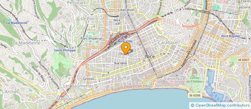 localisation de l'entreprise LES LAURIERS ROSES à NICE
