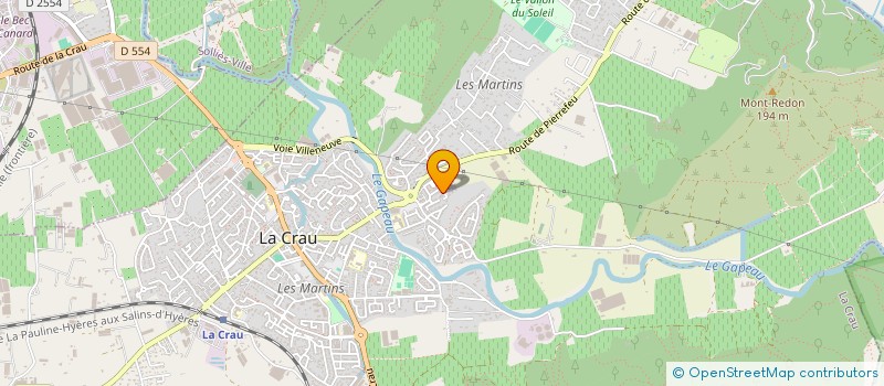 localisation de l'entreprise LES LAVANDES à LA CRAU