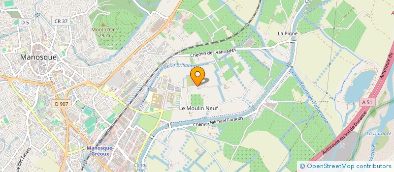 localisation de l'entreprise LES LAVANDES à MANOSQUE