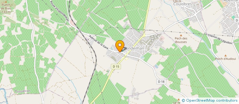 localisation de l'entreprise LES LAVANDES  ESPONDEILHAN