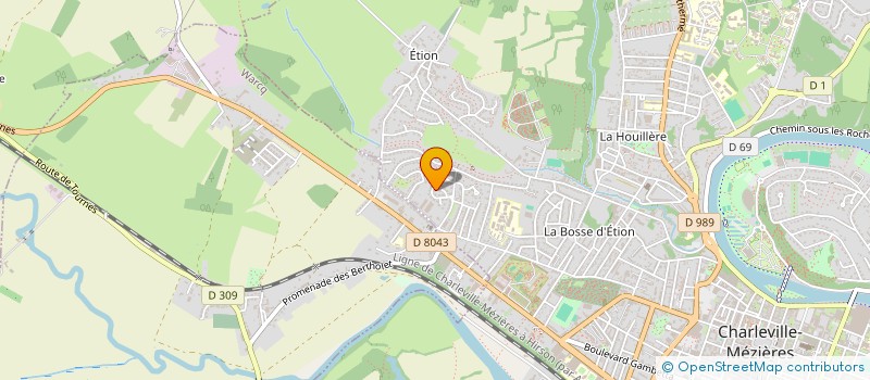 localisation de l'entreprise LES LAVANDES  CHARLEVILLE-MEZIERES