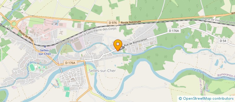 localisation de l'entreprise LES LAVANDES  SELLES-SUR-CHER