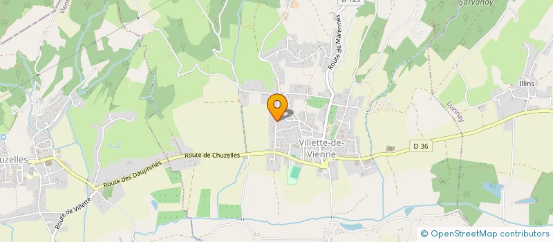 localisation de l'entreprise LES LAVANDES  VILLETTE-DE-VIENNE