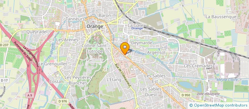 localisation de l'entreprise LES LAVANDES à ORANGE