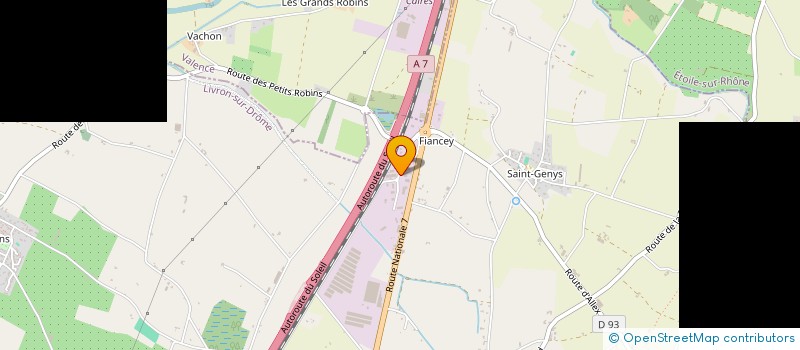 localisation de l'entreprise LES LAVANDES  LIVRON-SUR-DROME