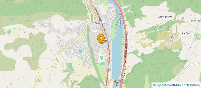 localisation de l'entreprise LES LAVANDES à SISTERON