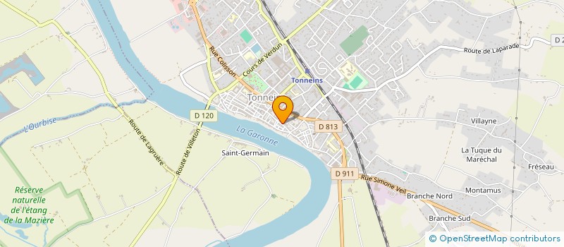 localisation de l'entreprise LES LAVANDES  TONNEINS