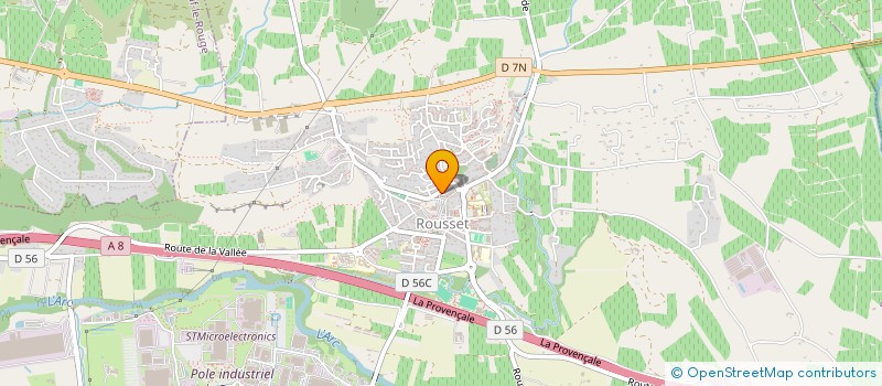 localisation de l'entreprise LES LAVANDES  CHATEAUNEUF-LE-ROUGE