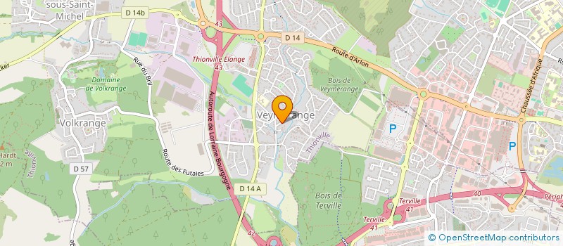 localisation de l'entreprise LES LAVANDES à THIONVILLE