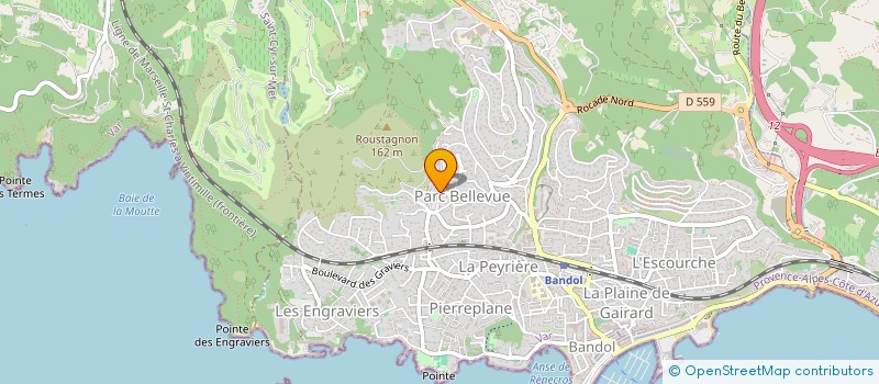 localisation de l'entreprise LES LAVANDES DE BANDOL  BANDOL