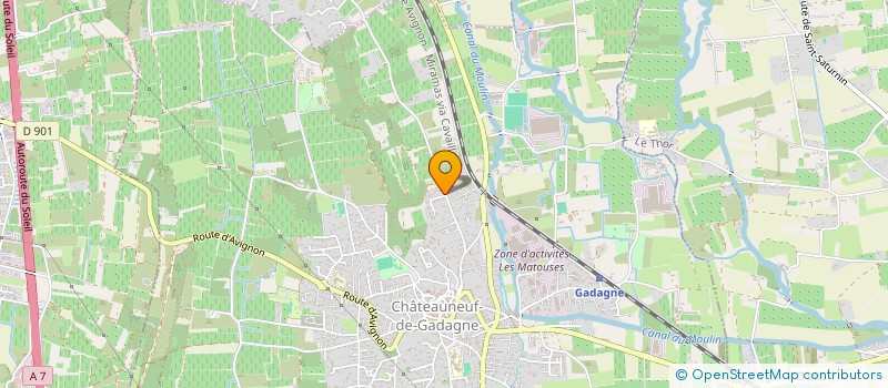 localisation de l'entreprise LES LAVANDES DE PROVENCE  CHATEAUNEUF-DE-GADAGNE