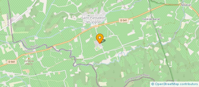 localisation de l'entreprise LES LAVANDES DU VENTOUX  SAINT-PANTALEON-LES-VIGNES