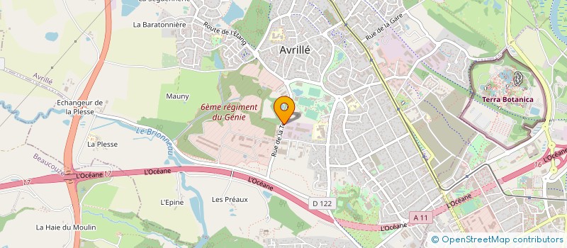 localisation de l'entreprise LES LAVANDIERES à AVRILLE