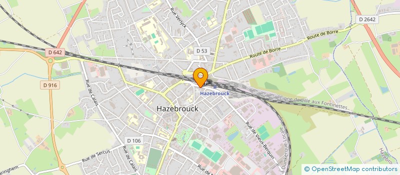 localisation de l'entreprise LES LAVANDIERES à HAZEBROUCK