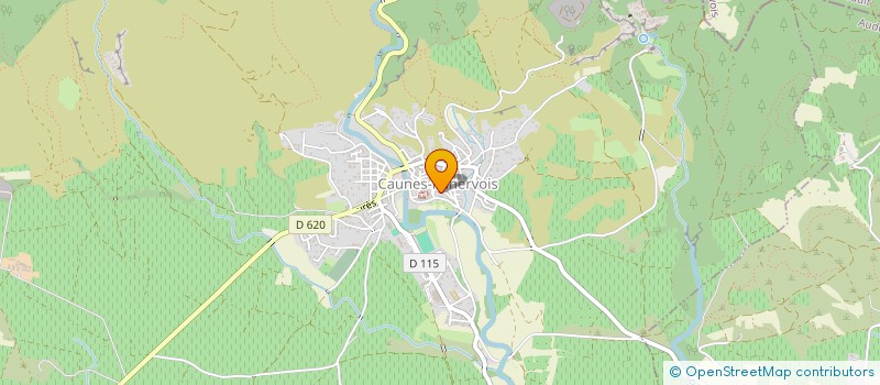 localisation de l'entreprise LES LAVANDIERES à CAUNES-MINERVOIS