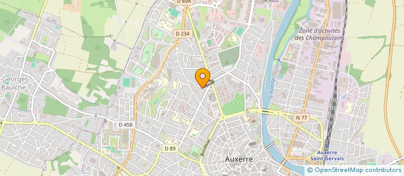 localisation de l'entreprise LES LAVANDIERES à AUXERRE