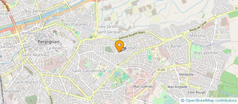 localisation de l'entreprise LES LAVANDIERES  PERPIGNAN