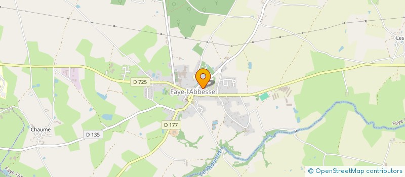 localisation de l'entreprise LES LAVANDIERES  FAYE-L'ABBESSE