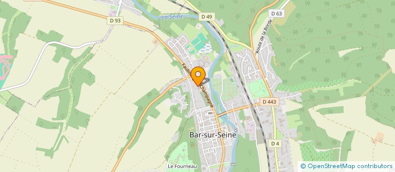 localisation de l'entreprise LES LAVANDIERES MASSON à BAR-SUR-SEINE