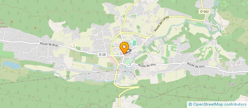 localisation de l'entreprise LES LAVANDIERS  LE VAL