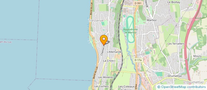 localisation de l'entreprise LES LAVARETTES  TRESSERVE