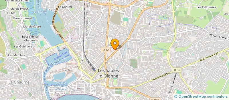 localisation de l'entreprise LES LAVERIES DE L'OUEST à LES SABLES D'OLONNE