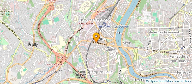localisation de l'entreprise LES LAVERIES LIBRE SERVICE à LYON