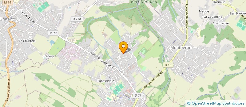localisation de l'entreprise LES LAVERIES REUNIES à PECHBONNIEU