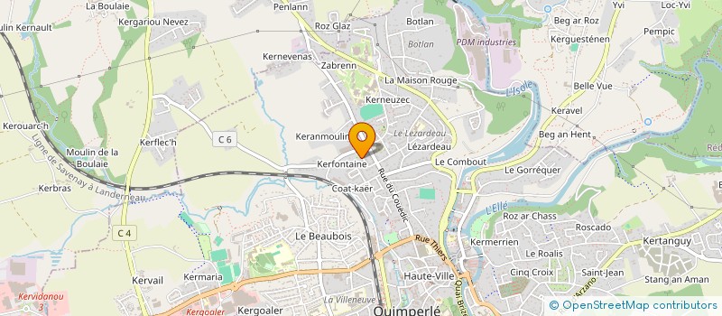 localisation de l'entreprise LES LAVOIRS DE SAINT JEAN à QUIMPERLE