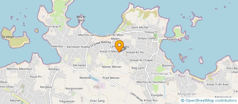 localisation de l'entreprise LES LEGENDAIRES DES ABERS  PLOUGUERNEAU