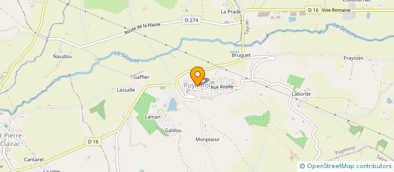 localisation de l'entreprise LES LEGENDES  PUYMIROL