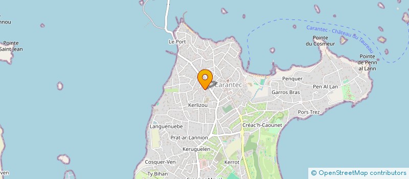 localisation de l'entreprise LES LEGENDES D'EWINE  CARANTEC