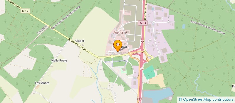 localisation de l'entreprise LES LEGUMERIES SOLIDAIRES DES TERROIRS LANDAIS à SAINT-GEOURS-DE-MAREMNE