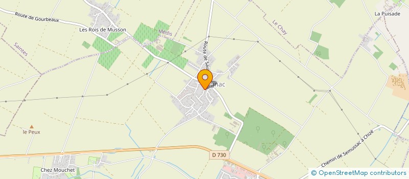 localisation de l'entreprise LES LEGUMES DE BOUBES  SAUJON