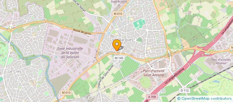 localisation de l'entreprise LES LEGUMES DU TAURAN à VENDARGUES
