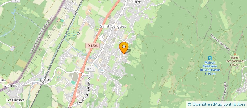 localisation de l'entreprise LES LENTILLIERES  SAINT-CERGUES