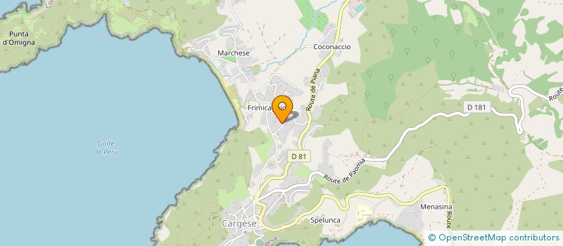 localisation de l'entreprise LES LENTISQUES à CARGESE