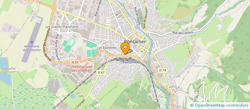 localisation de l'entreprise LES LENTISQUES  PONTARLIER