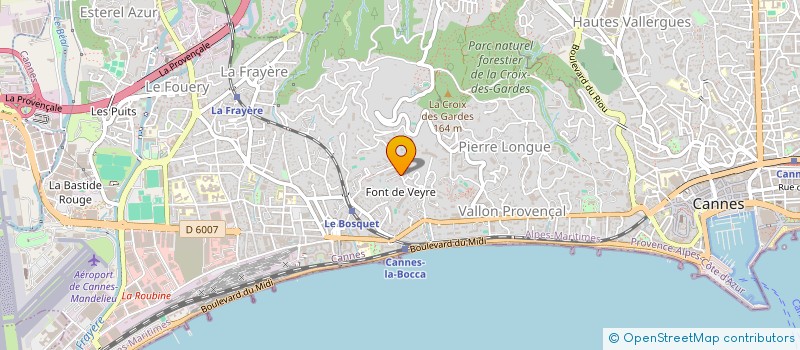 localisation de l'entreprise LES LENTISQUES  CANNES