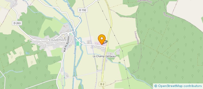 localisation de l'entreprise LES LESCHERES SAS à LOUVEMONT